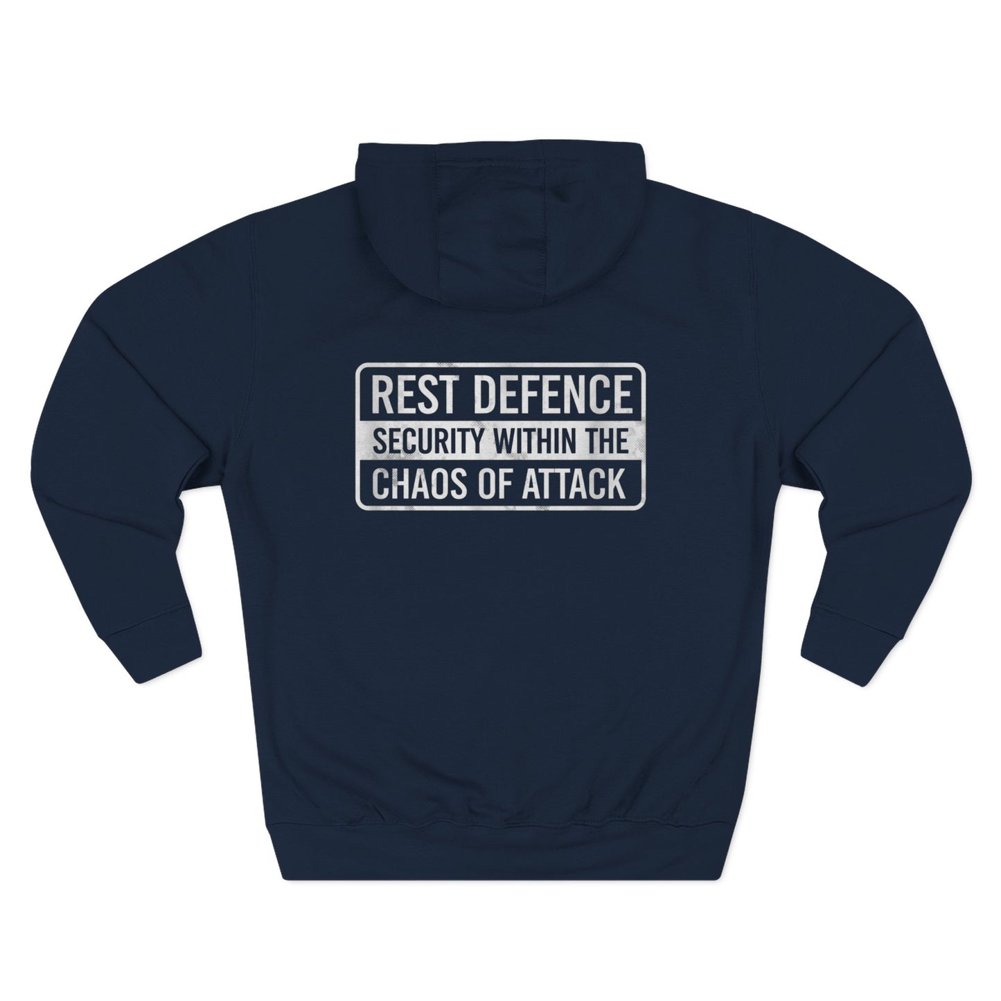 Rest Defence Security Within The Chaos Of Attack Hoodie