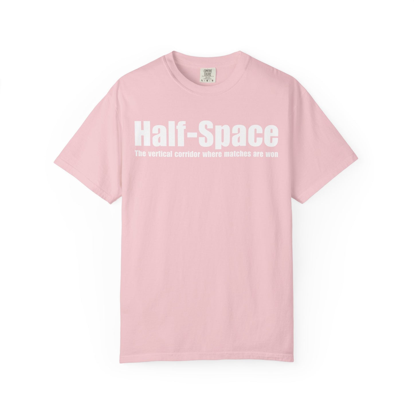 Half-Space T-Shirt — "The vertical corridor where matches are won" Graphic Tee