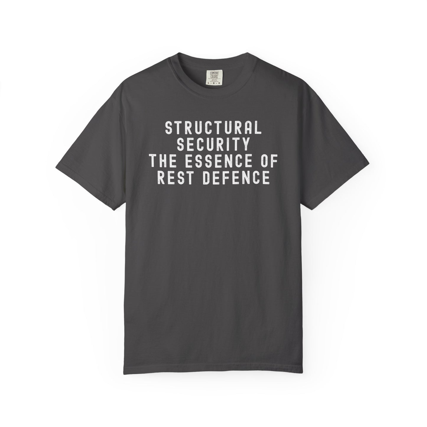 Structural Security: The Essence of Rest Defence T-Shirt