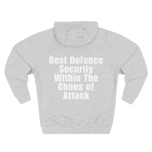 Rest Defence Security Within The Chaos of Attack Hoodie