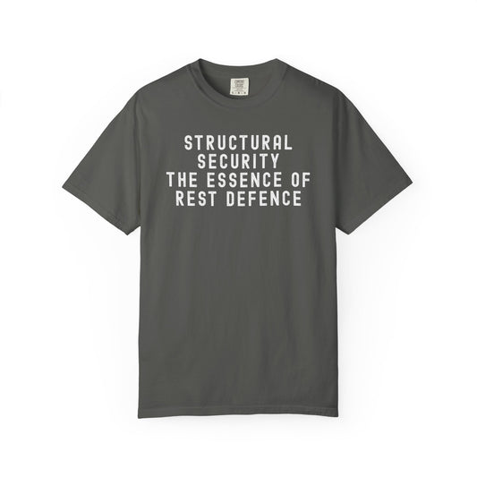 Structural Security: The Essence of Rest Defence T-Shirt