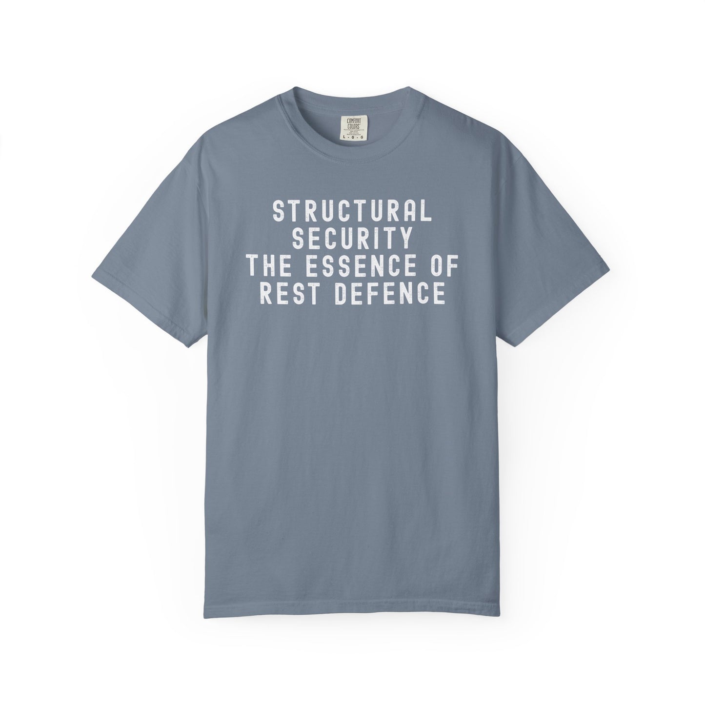 Structural Security: The Essence of Rest Defence T-Shirt