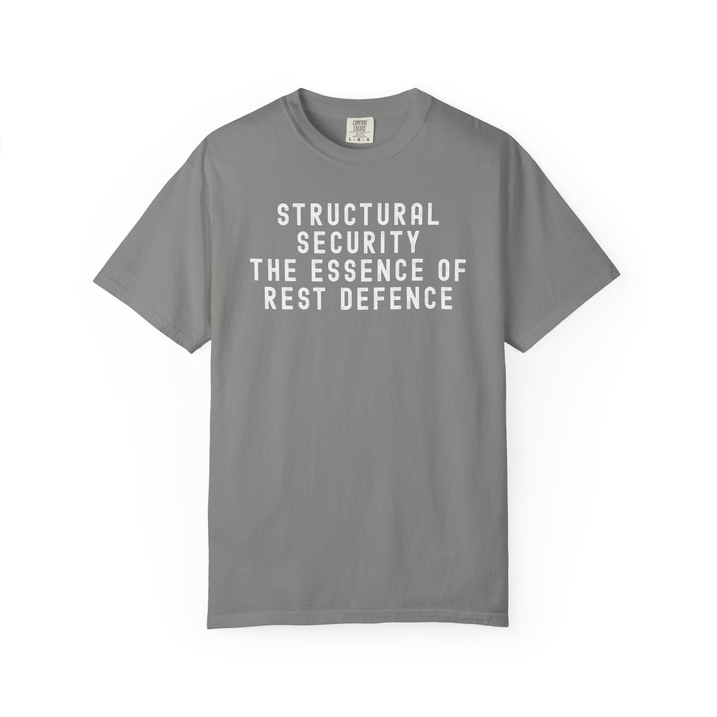 Structural Security: The Essence of Rest Defence T-Shirt