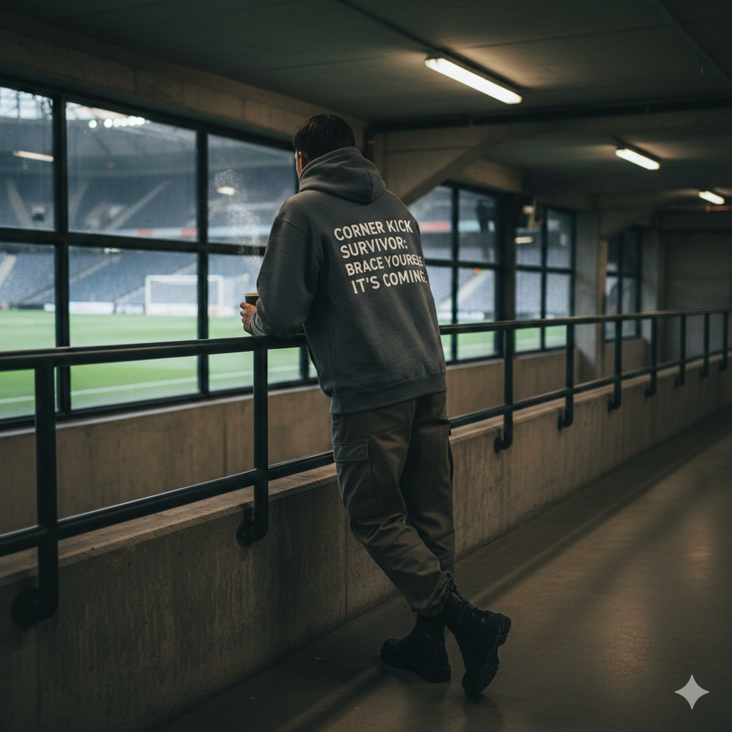 Corner Kick Survivor - Brace Yourself, It's Coming Hoodie
