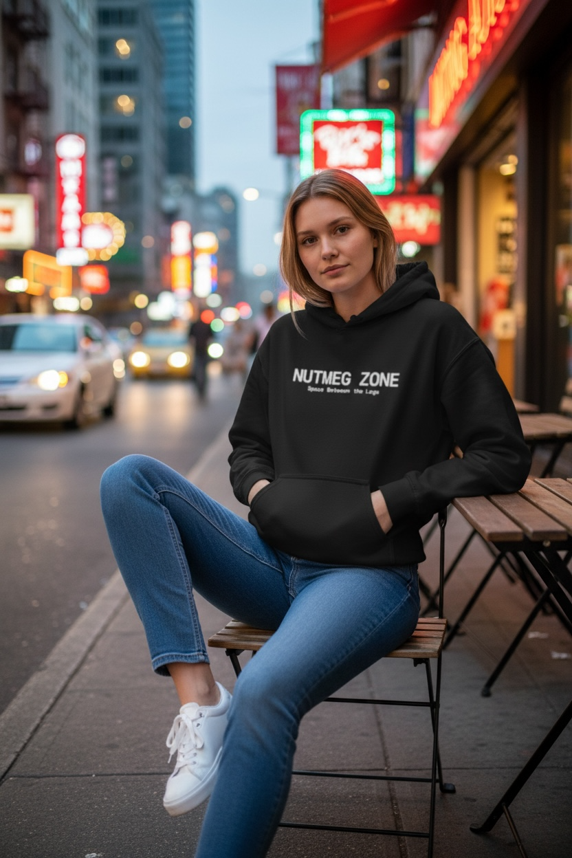 Nutmeg Zone — Space Between the Legs Hoodie