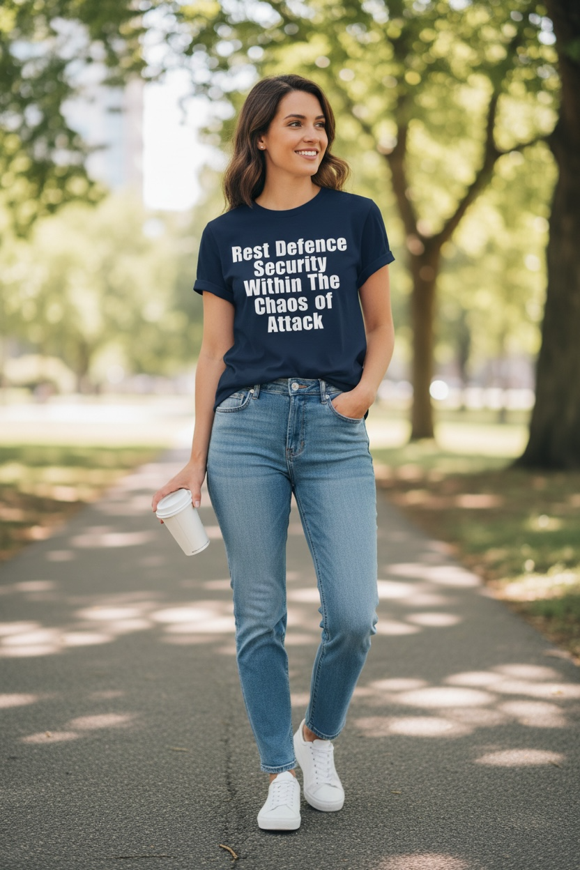 Rest Defence Security Within The Chaos of Attack T-Shirt