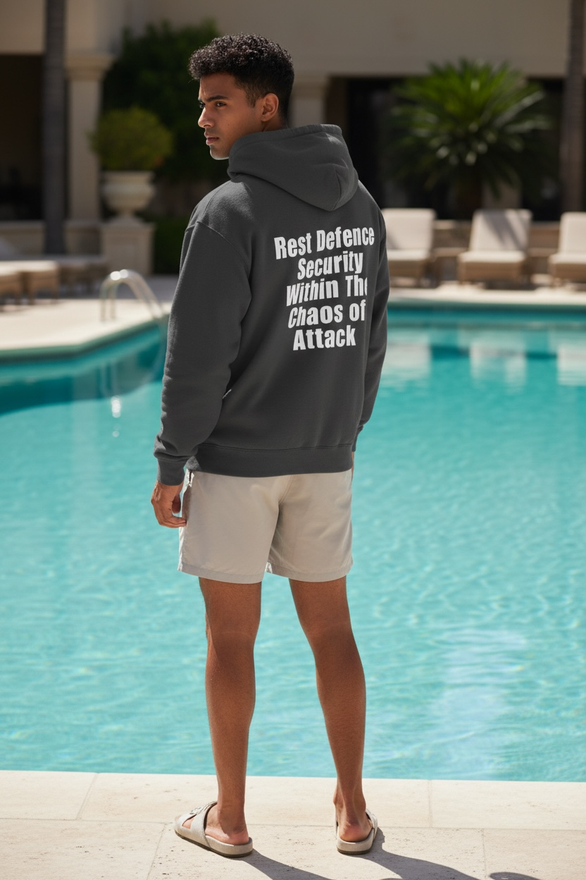 Rest Defence Security Within The Chaos of Attack Hoodie