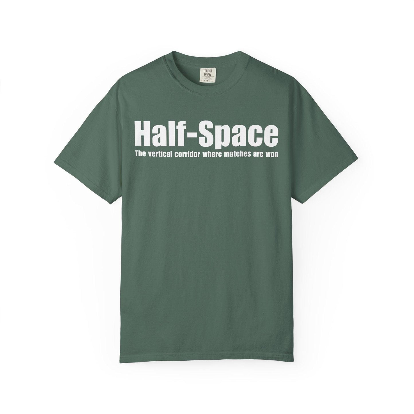 Half-Space T-Shirt  "The vertical corridor where matches are won" Graphic Tee